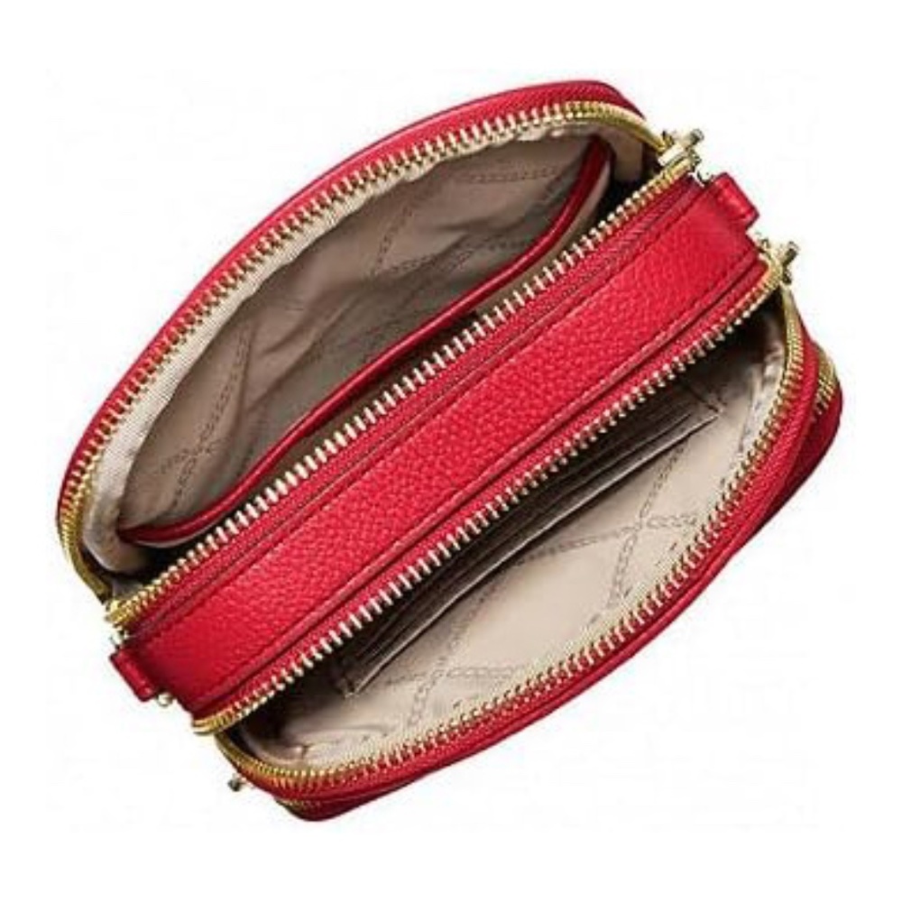 Michael Kors Jet Set Travel Medium Crossbody Bag - Bright Red - Picture 3 of 5